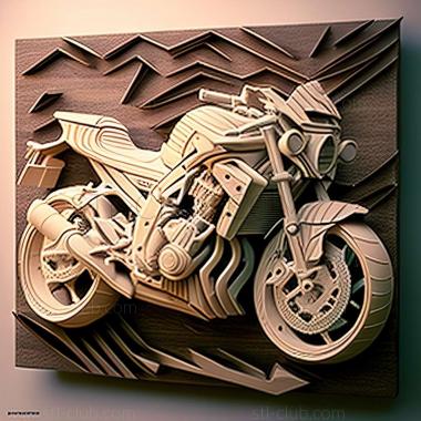 3D мадэль Kawasaki Z400 (STL)